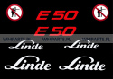 Zestaw naklejek piktogramów LINDE E50