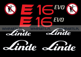Zestaw naklejek piktogramów LINDE E16 EVO