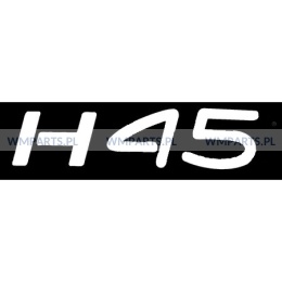 Naklejka napis H45 zgodny z Linde 0009382258