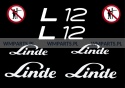 Zestaw naklejek piktogramów LINDE L12