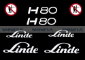 Zestaw naklejek piktogramów LINDE H80