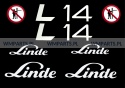 Zestaw naklejek piktogramów LINDE L14
