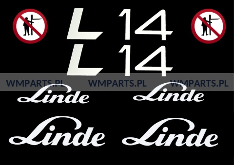 Zestaw naklejek piktogramów LINDE L14 Zestaw naklejek piktogramów LINDE L14