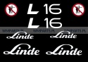 Zestaw naklejek piktogramów LINDE L16