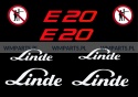 Zestaw naklejek piktogramów LINDE E20