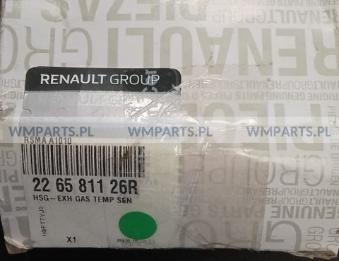 Czujnik temeperatury spalin ORYGINAŁ RENAULT GROUP 226581126R