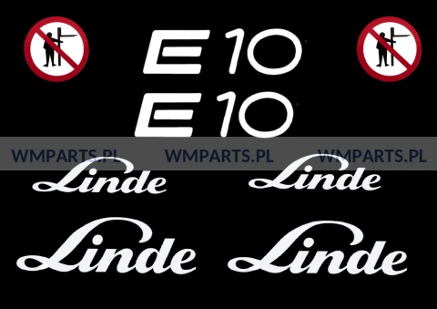 Zestaw naklejek piktogramów LINDE E10
