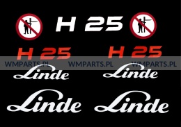 Zestaw naklejek piktogramów LINDE H25