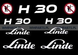 Zestaw naklejek piktogramów LINDE H30