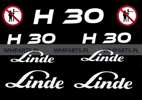 Zestaw naklejek piktogramów LINDE H30