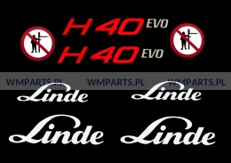 Zestaw naklejek piktogramów LINDE H40 EVO (czerwone)