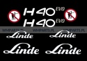 Zestaw naklejek piktogramów LINDE H40 EVO