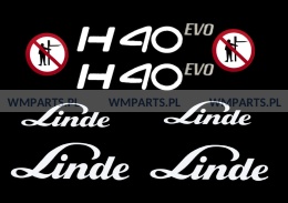 Zestaw naklejek piktogramów LINDE H40 EVO